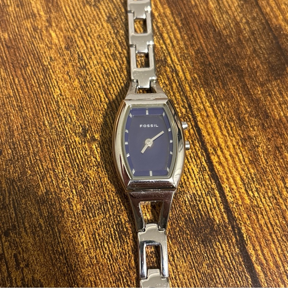 Fossil Silver and Purple Women's Watch